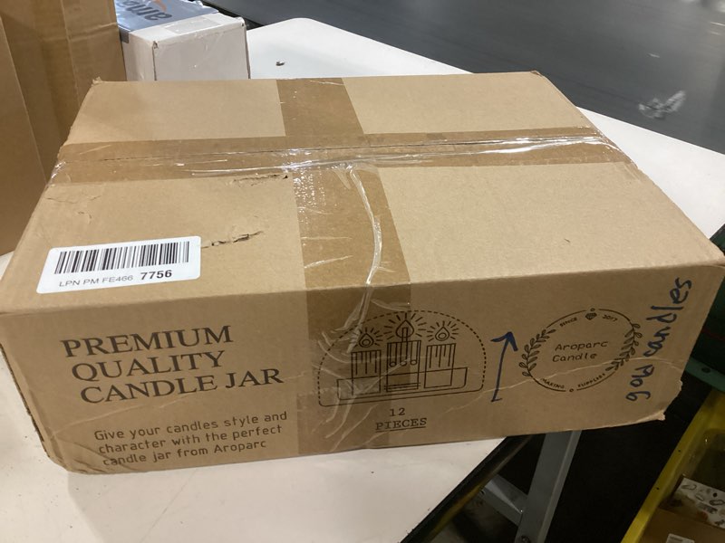 Condition photo showing New/Like New for Bulk ?Candle Jars for Candle Making, Luxury Container with Electroplated Interior, 12PCS Vessel with Metal Lids Empty Jars - Gold Inner