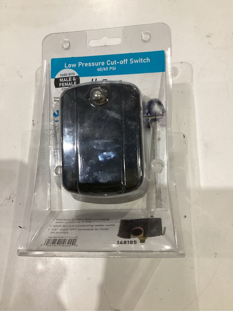 Condition photo showing As Is for low pressure cut -off switch