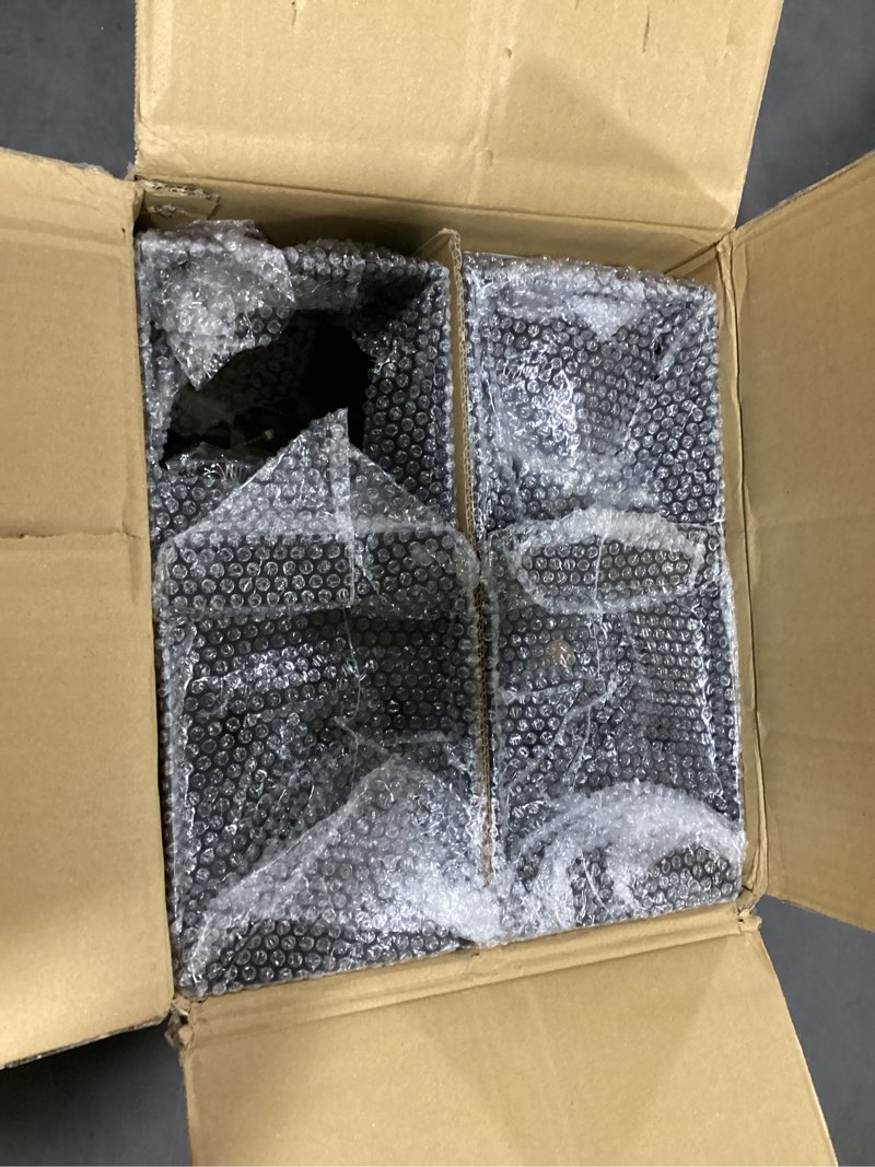 Condition photo showing Good Condition for 4 pcs metal 6×6 post base, inner size 5.6"x5.6" heavy duty post bracket with anti-corrosive partition, powder-coated post anchor for pavilion deck railing support deck base plate 6 x 6 (4 pcs) black