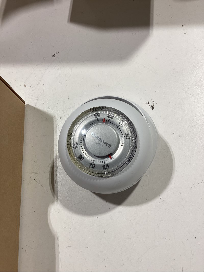 Condition photo showing Good Condition for honeywell home ct87k1004 the round heat only manual thermostat,large,white,large thermostat round