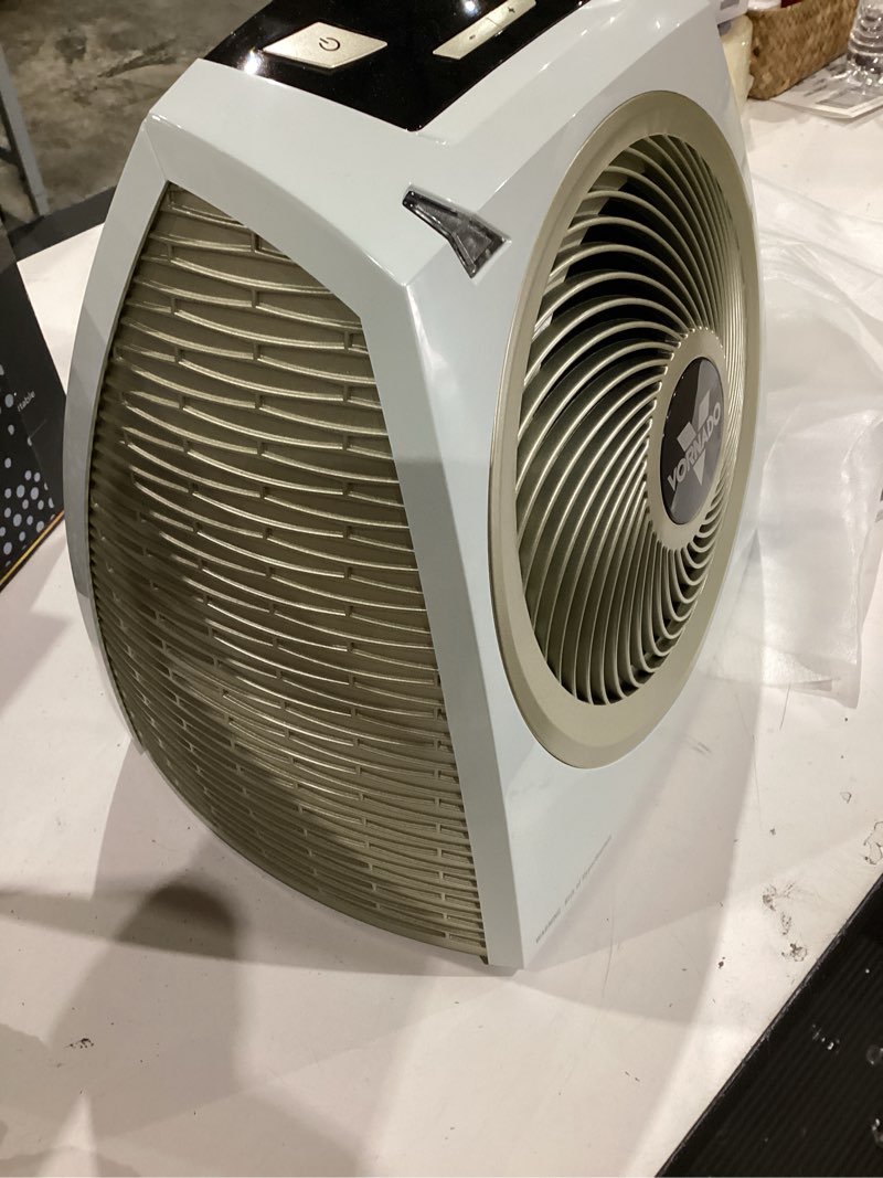 Condition photo showing As Is for vornado avh10 (2025) space heater for home, fan only option, digital display with adjustable thermostat, advanced safety features, auto climate control, whole room electric heater for indoors, white