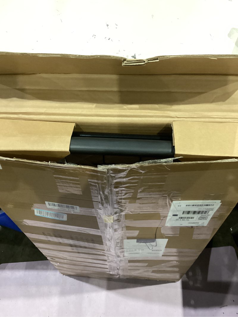 Condition photo showing As Is for Amazon Basics Foldable Shopping Utility Cart with 360-Degree Wheels, Easy Assembly, Black, X-Large