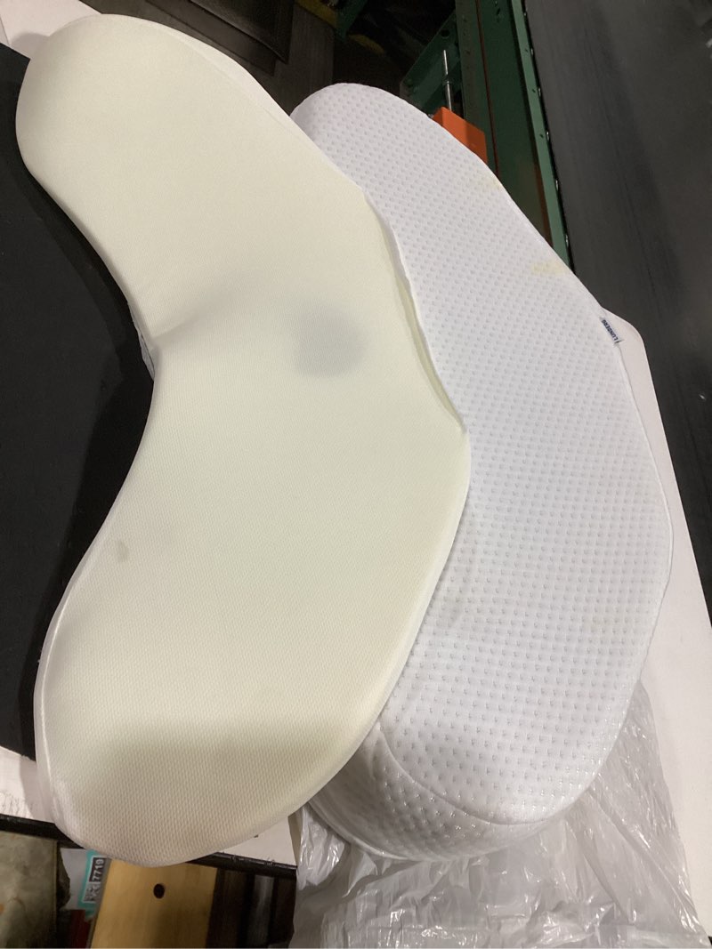 Condition photo showing As Is for (similar) lunderg bedsore pillow positioning wedge - with 2 non-slip pillowcases & adjustable slope - pressure ulcer cushion for bed sore prevention - stay on the side and stay off the back