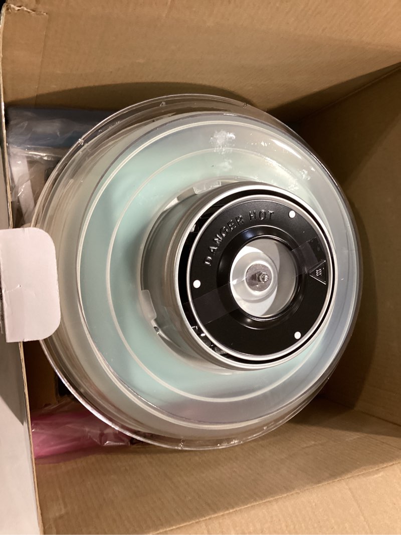 Condition photo showing Good Condition for nostalgia classic countertop cotton candy machine, manual, retro vintage candy maker includes 2 reusable cones & scoop, aqua