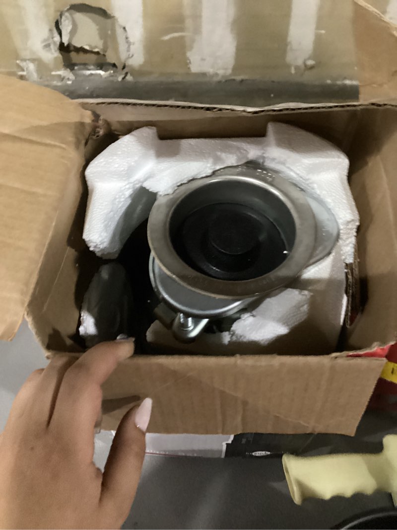 Condition photo showing As Is for insinkerator badger 5 garbage disposal, standard series 1/2 hp continuous feed food waste disposer, black, set of 1