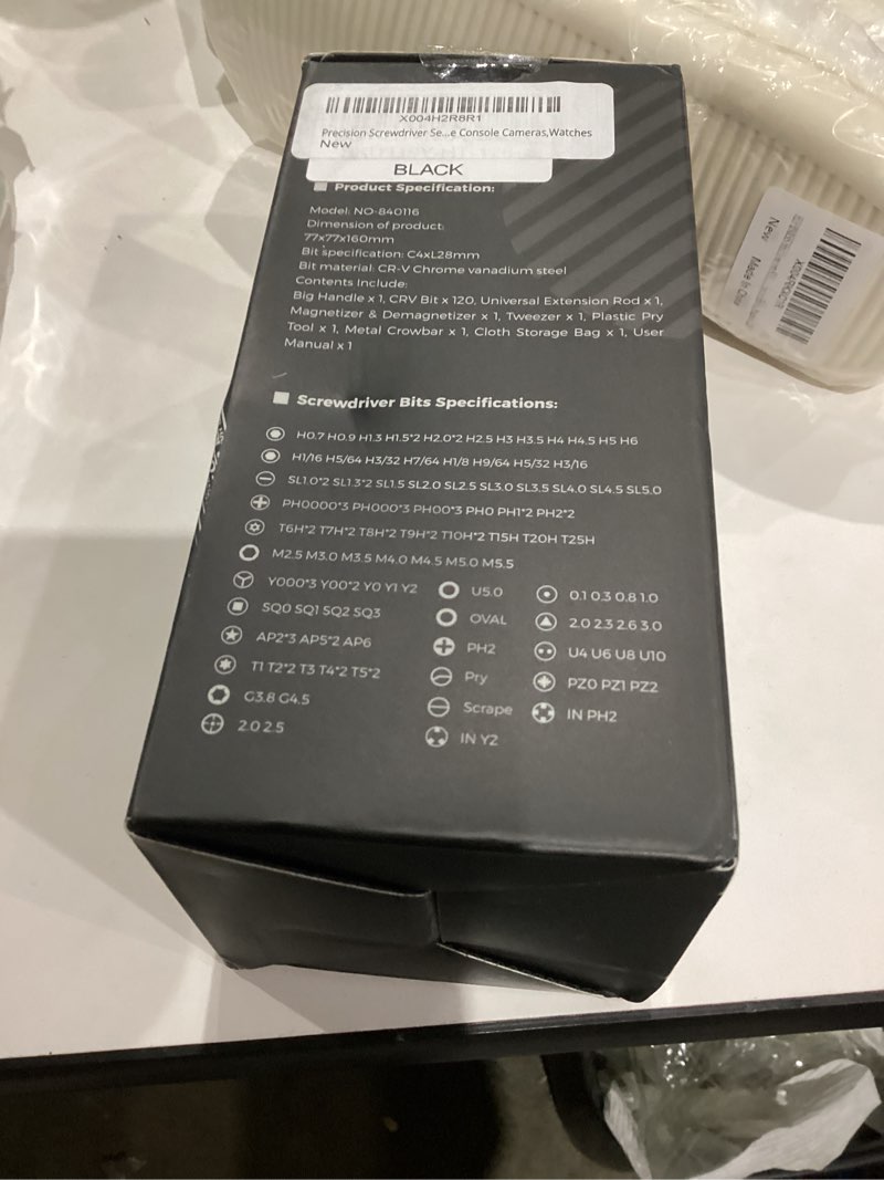 Condition photo showing New/Like New for Small Precision Screwdriver Set 126-in-1 Magnetic Mini Repair Tool Kit with Torx Triwing Phillips Pentalobe Bits for iPhone MacBook Laptop PC Tablet Watch Electronics