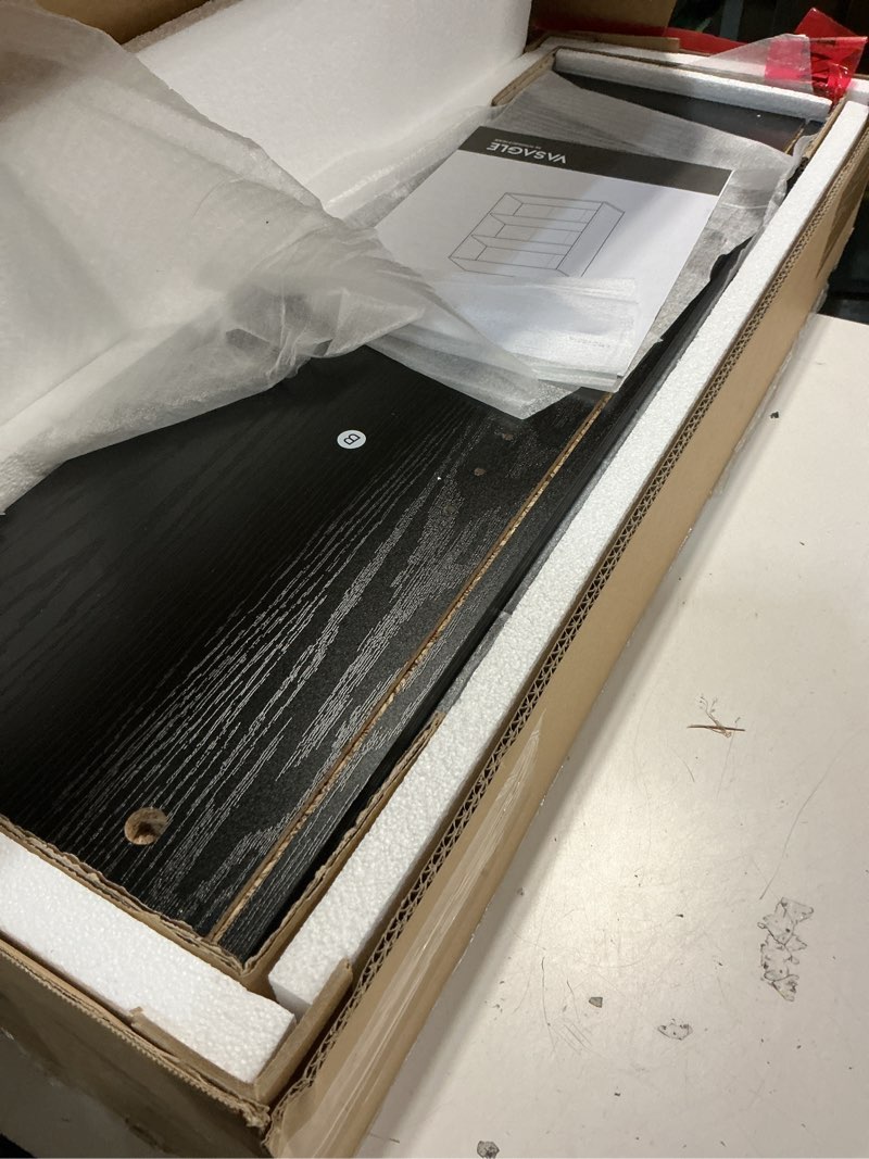 Condition photo showing Good Condition for vasagle bookshelf, 23.6 inches wide, 3-tier open bookcase with adjustable storage shelves, floor standing unit, ebony black ulbc163t56