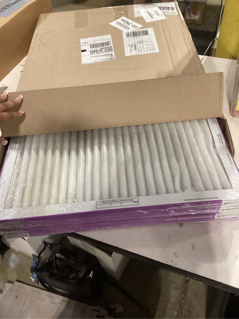 Condition photo showing Good Condition for honeywell 20x25x1 merv 12 electrostatic pleated hvac ac furnace air filter (4-pack) | replacement filter for home use | made in usa 20x25x1 (4 pack)