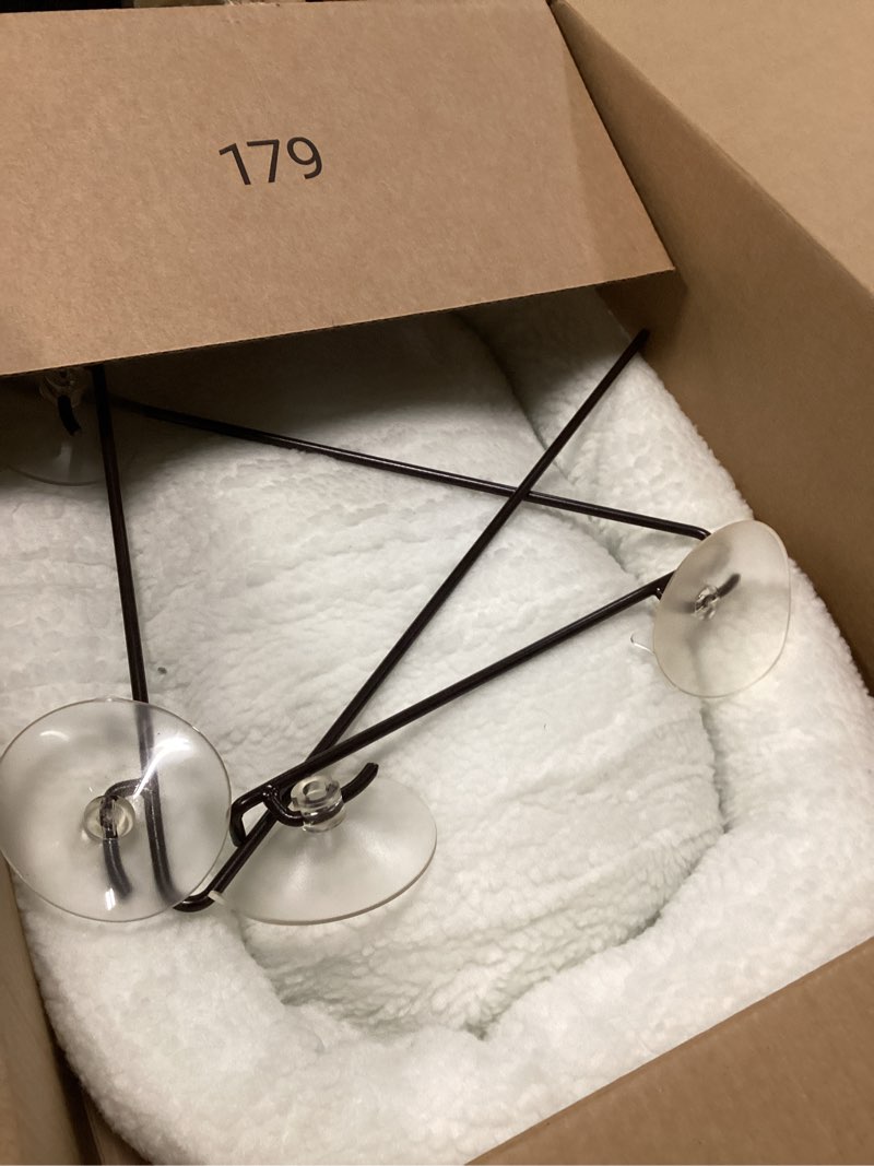 Condition photo showing Good Condition for Zakkart Cat Window Perch - 100% Metal Supported from Below - Comes with Warm Spacious Pet Bed - Cat Window Hammock for Large Cats & Kittens - for Sunbathing, Napping & Overlooking (White)