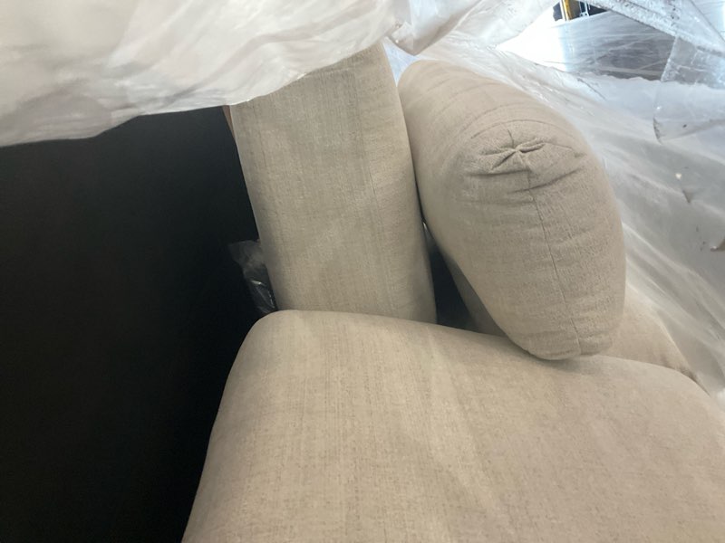 Condition photo showing Good Condition for large white sofa, complete