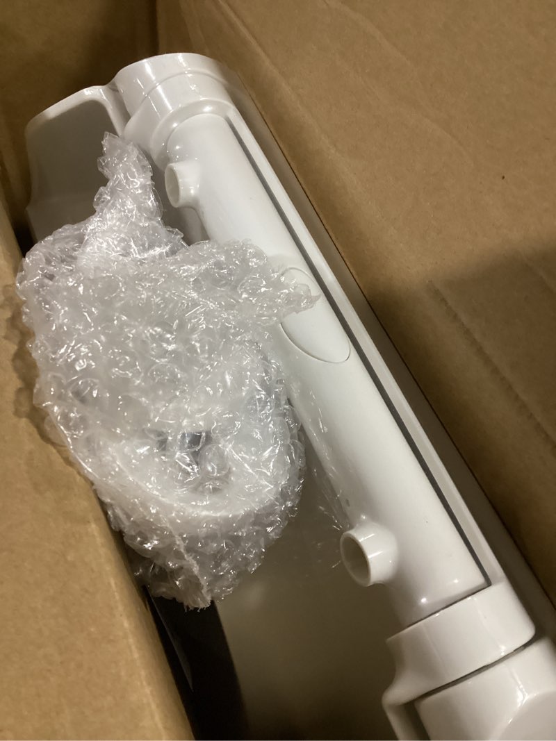 Condition photo showing New/Like New for kohler 25875-0 hyten 3" height, elevated soft close elongated toilet seat, contoured seat with grip-tight bumpers, quick-attach hardware, no slam toilet seat, white white elongated