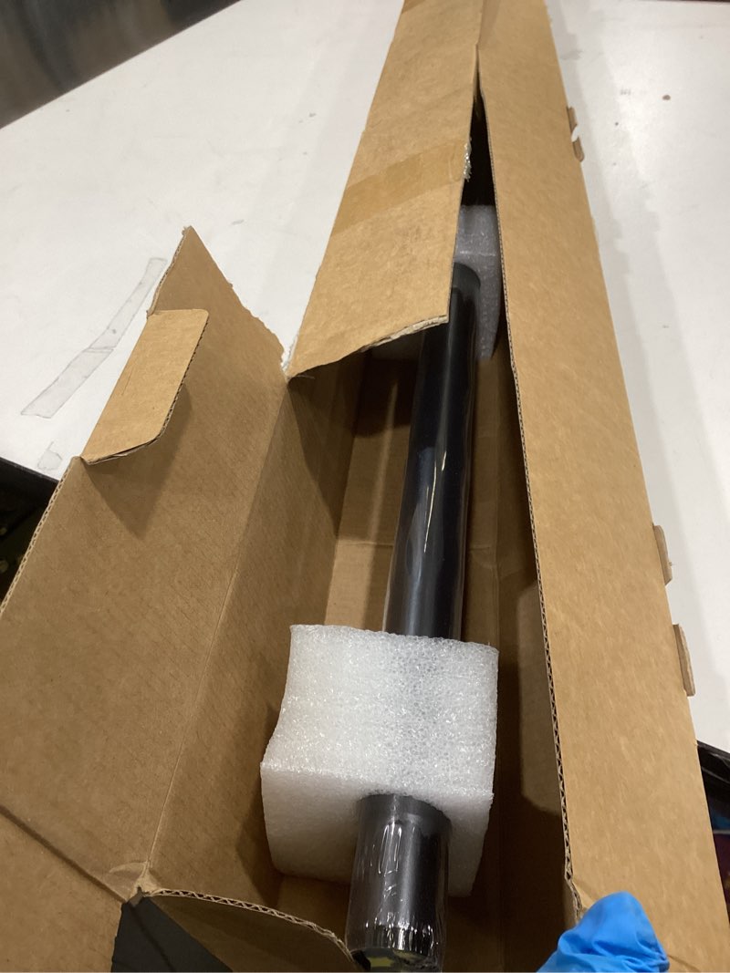 Condition photo showing Good Condition for 1 Inch Blackout Curtain Rods for Windows Patio, Adjustable Room Divider Curtain Rod Wall Mount & Ceiling Mount for Indoor & Outdoor, Black, 72" to 144"