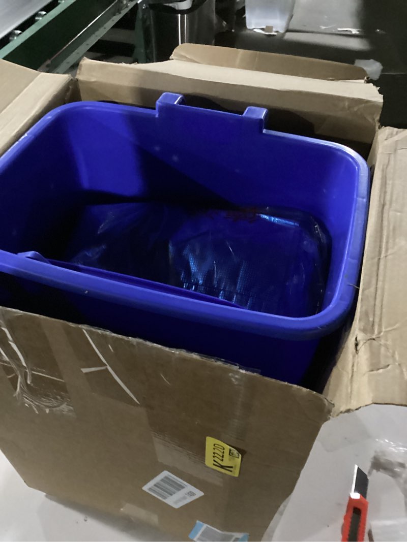 Condition photo showing Good Condition for Geiserailie 5.3 Gallon Recycle Bins for Kitchen with Foot-Operated & Self-Closing Lid, Includes 50 Trash Bags Wastebasket Bin for Recycling and Waste for Indoor&Outdoor Kitchen&Office