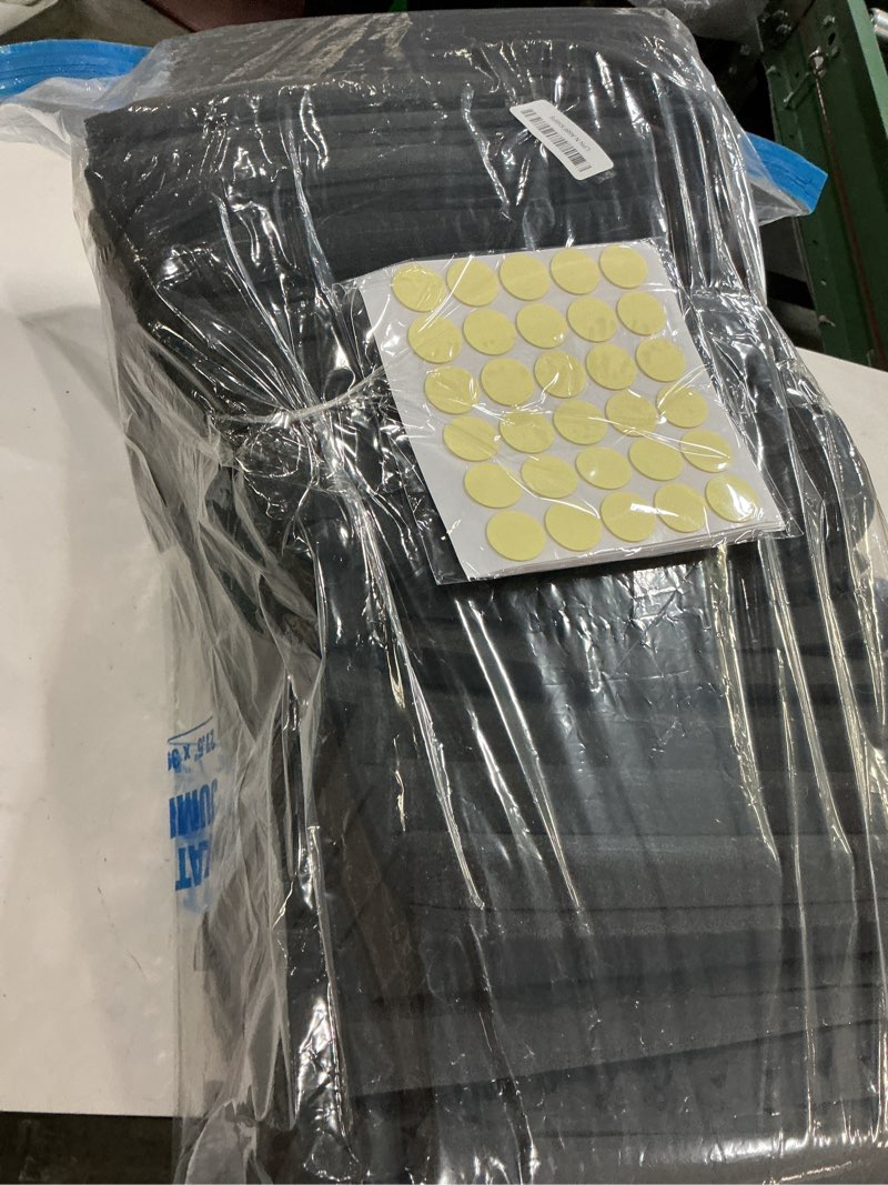 Condition photo showing Good Condition for Focusound 52 Pack Acoustic Foam Panels 1" x 12" x 12" Sound Proof Foam Panles Soundproofing Noise Cancelling Wedge Panels for Home Office Recoding Studio with 300PCS Double-Side Adhesive
