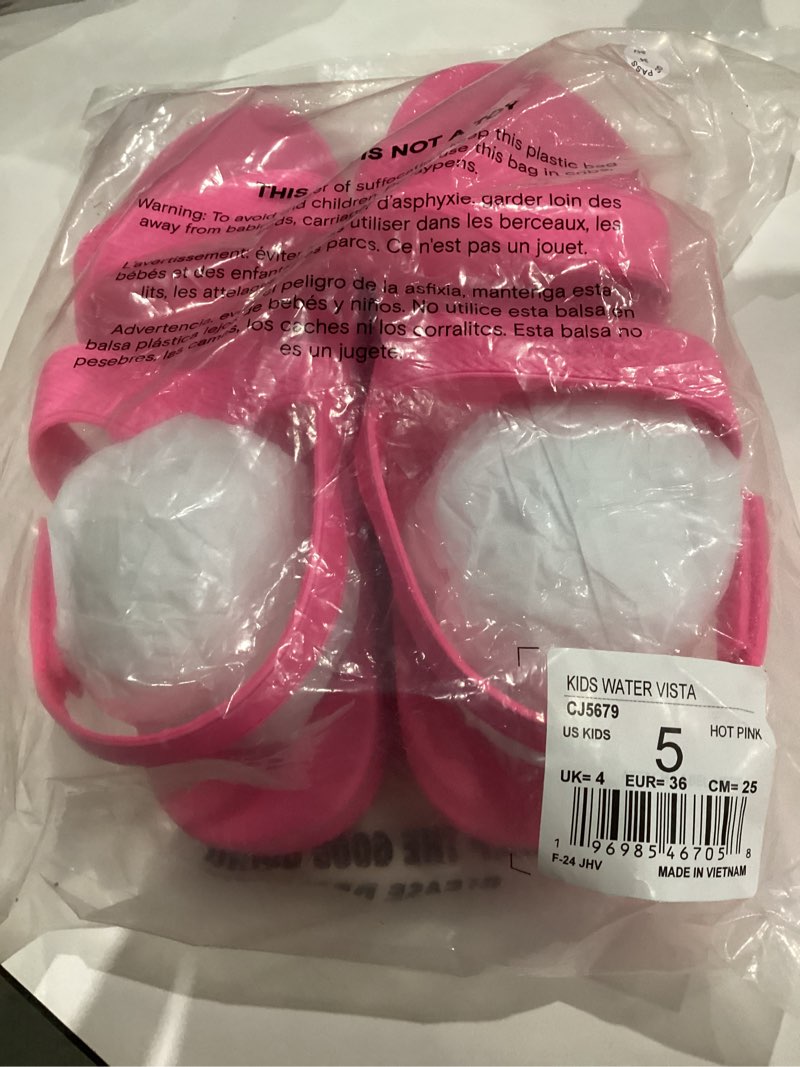 Condition photo showing New/Like New for REEF Girls' Water Vista Platform Sandals Hot Pink 5 Big Kid