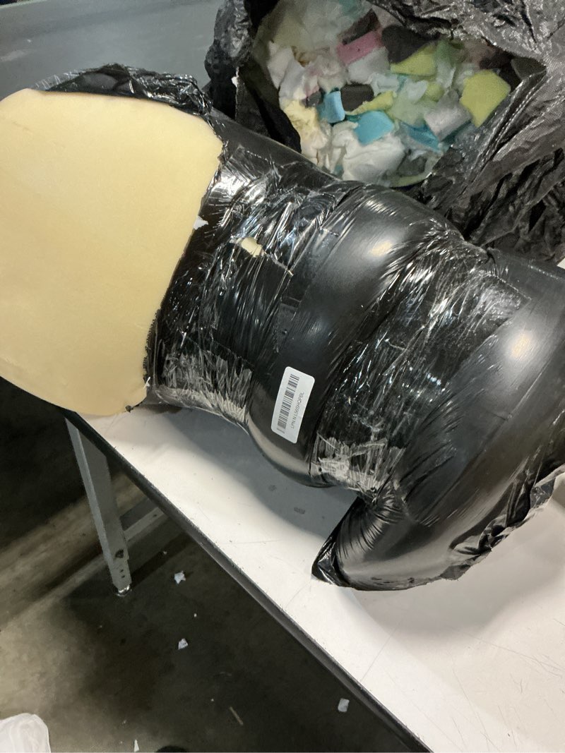Condition photo showing As Is for FOAMYFOAM High Density 6 inch Thick, 24 inch Wide, 24 inch Long Upholstery Foam, Cushion Replacement 6" x 24" x 24" (1 Pack)