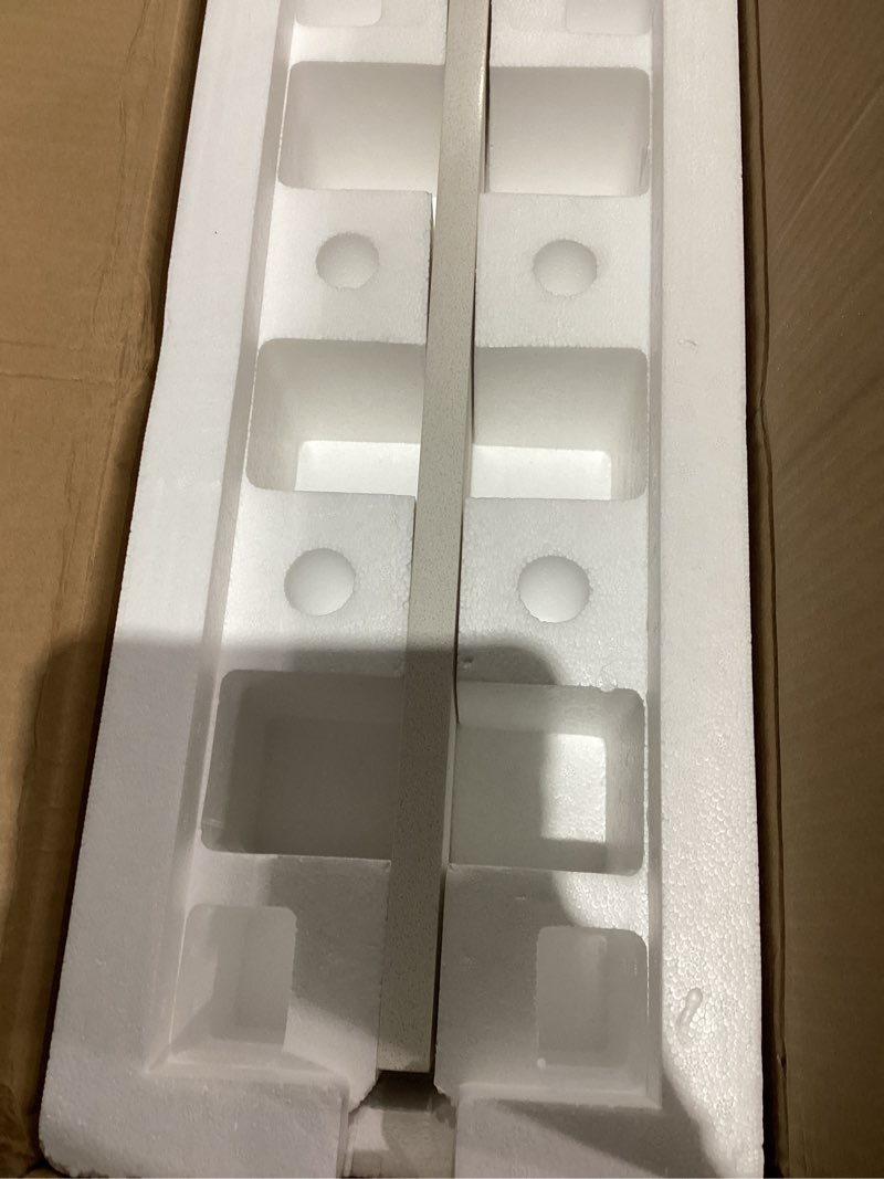 Condition photo showing New/Like New for 21 Inch Solid White Sidesplash, 1-Piece Bathroom Vanity Sidesplash, Engineered Stone Vanity Sink Countertop Sidesplash