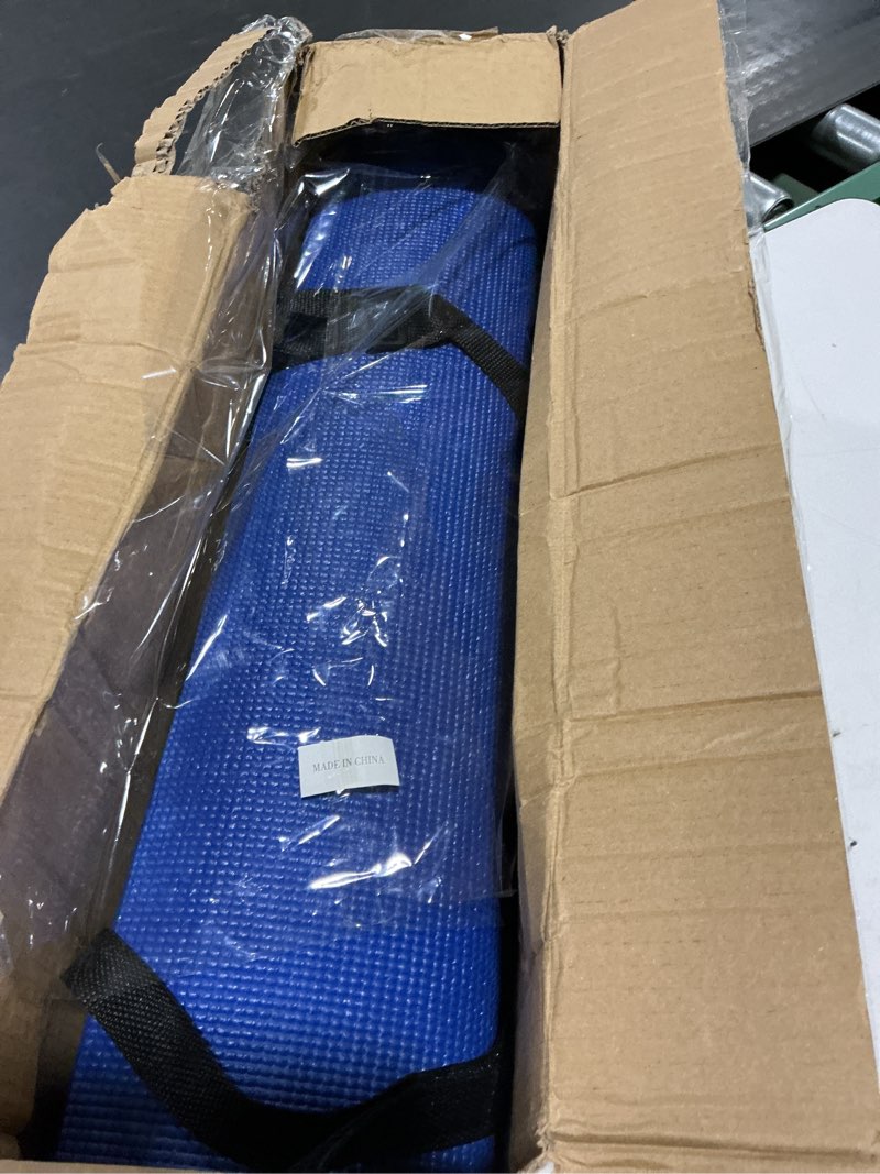 Condition photo showing As Is for balancefrom bfgy-ap6gy go yoga all purpose anti-tear exercise yoga mat with carrying strap, gray, one size (b00rwfqyg0)