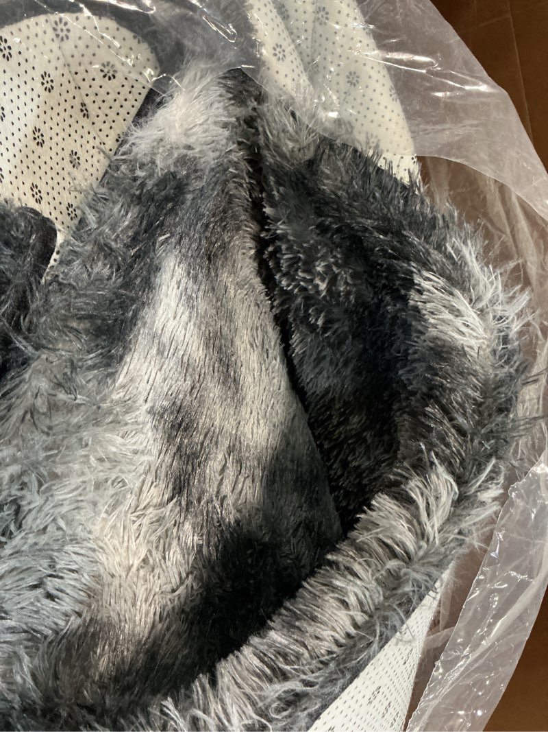 Condition photo showing Good Condition for sour lemon area rugs 9x12 living room, grey large area rug shag shaggy carpet soft plush furry bedside rug, machine washable area rugs for bedroom kids girls boys home decor anti slip dark grey 9' x 12' (rectangular)