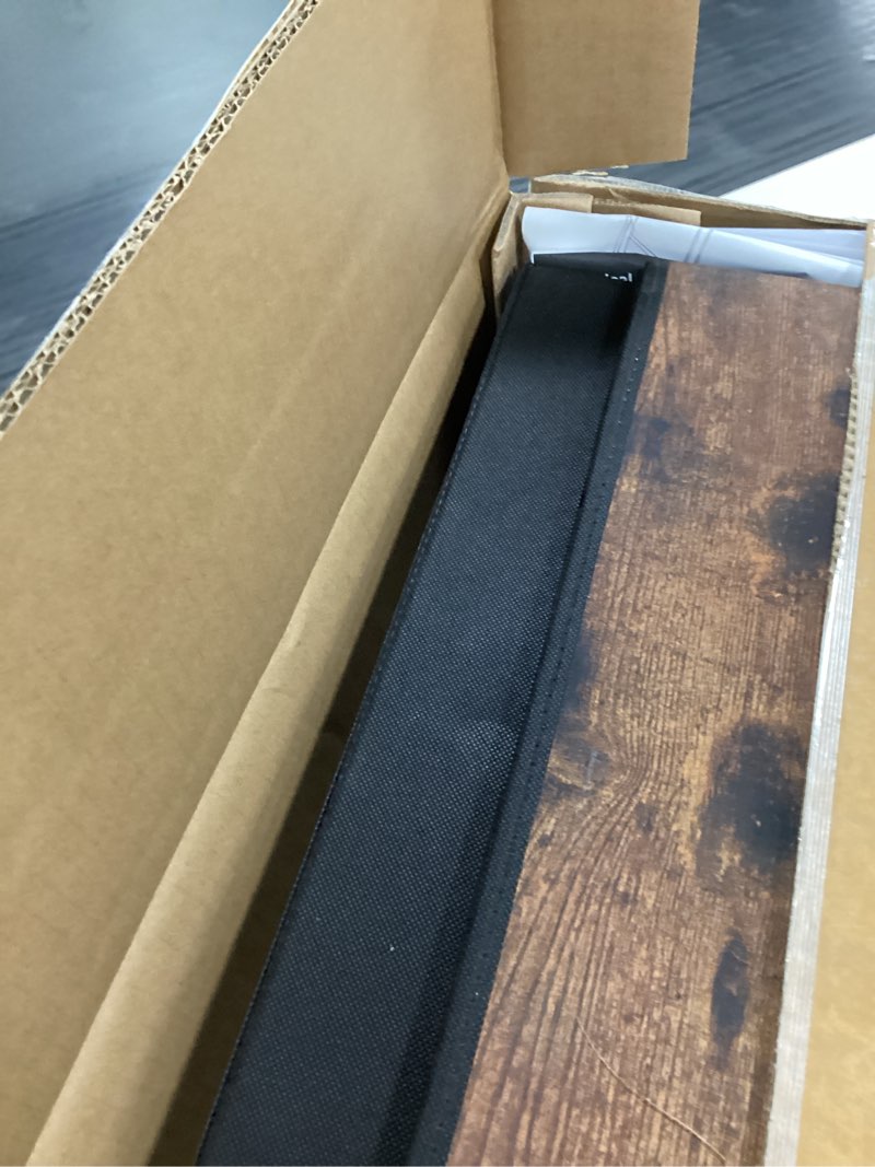 Condition photo showing Good Condition for Nightstand, Small 2 Drawer Dresser End Table Bedside Furniture, Wooden Top Fabric Bins for Bedroom, Closet, Entryway, Dorm, 11.8" D x 18" W x 20", Brown Brown 1