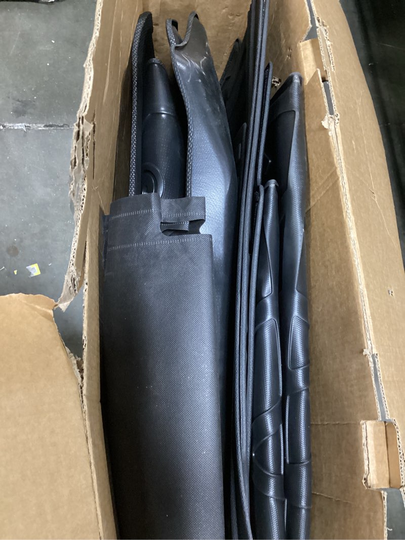 Condition photo showing As Is for Floor Mats for Ford Bronco 4-Door 2021-2023 2024 2025 (Not for 2 Door&Sport), All Weather Protection Custom Floor Mats Trunk Cargo and Car Windshield Cover for Car Accessories,Car Floor Liners Ford Bronco Set 2021-2025