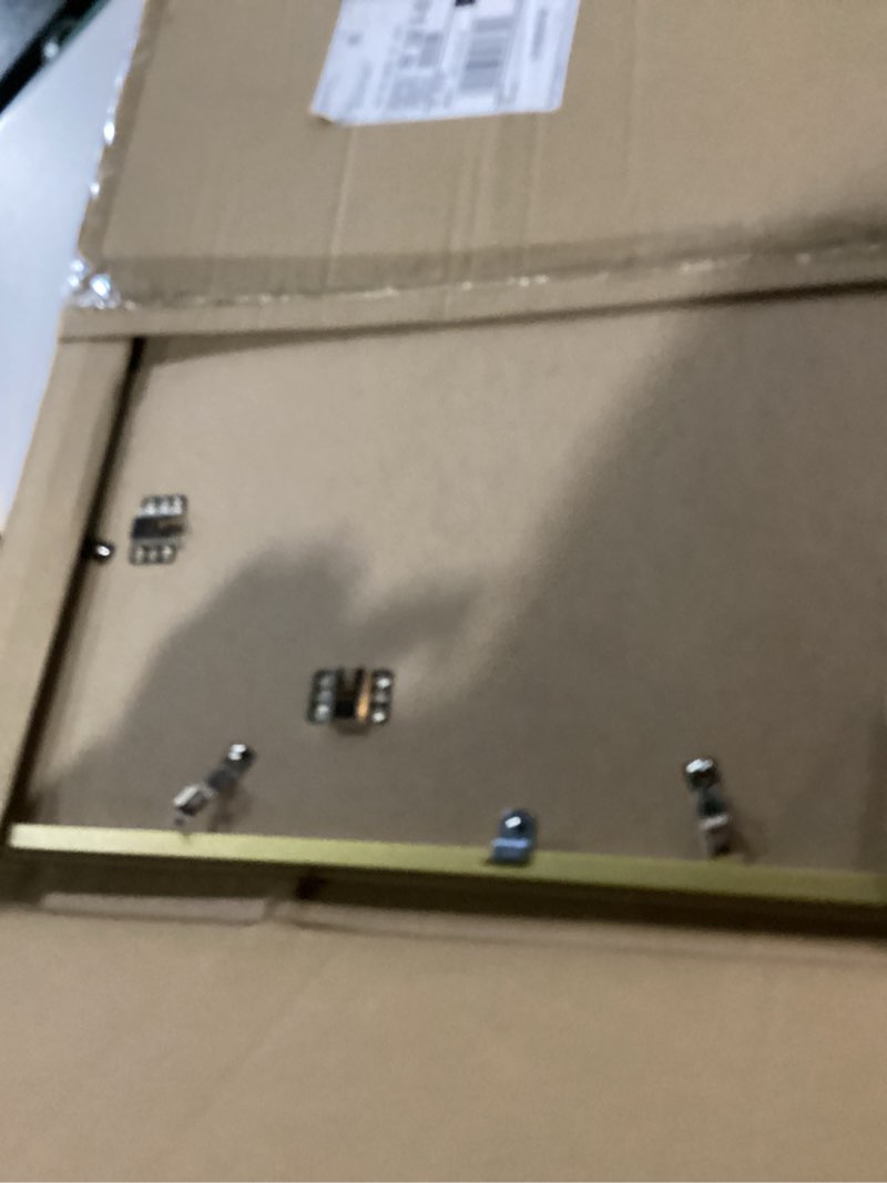 Condition photo showing New/Like New for upsimples 24x36 Poster Frame, Display Pictures 20x30 with Mat or 24x36 Without Mat, Wall Hanging Picture Frame, Gold, 1 Pack Gold 24x36