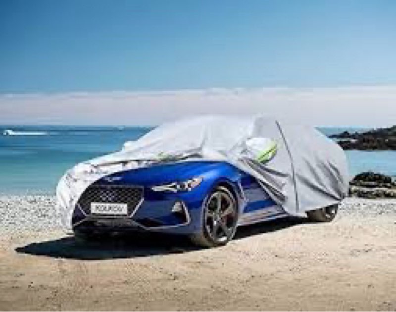 Kaugung 6 Layers Car Cover Custom Fit 2017-2025 Genesis G70, Waterproof All Weather Resistant Outdoo