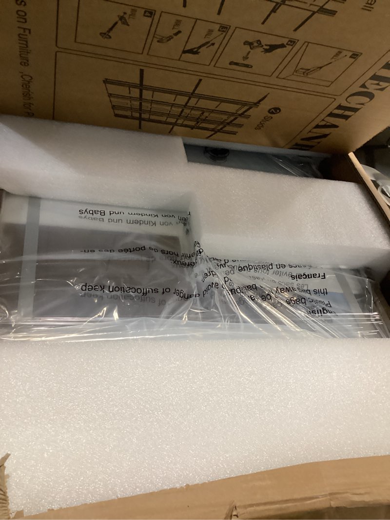 Condition photo showing Good Condition for 20"x30" LED Bathroom Medicine Cabinet with Mirror and Lights, Bronze Hand-Painted Baroque Bathroom Storage with Mirror, Recessed / Wall Mounted, Dimmable 3 Color Lighting Anti-fog ( with 1 Organizer) Frame:20"x30" (with LED and Anti-Fog)