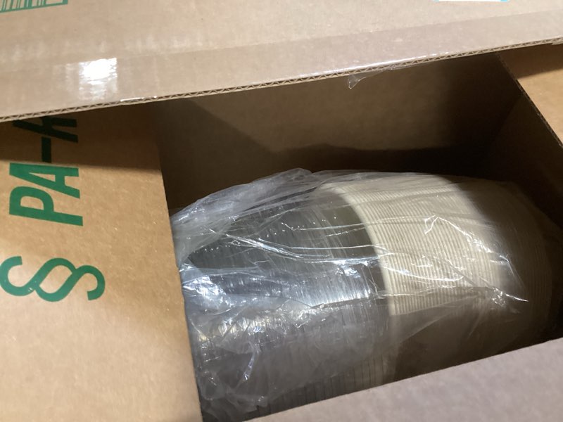 Condition photo showing Good Condition for 50-pack 48oz round disposable bowls with lids - 100% sugarcane fiber, paper round bowls for soup, salad, ramen, popcorn 48oz with lids-50 pack