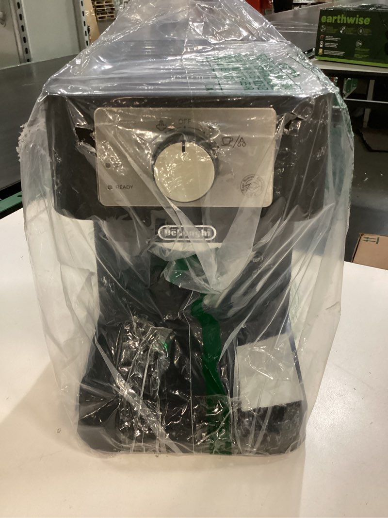 Condition photo showing As Is for De'Longhi Stilosa Manual Espresso Machine, Compact Coffee Maker, 15 Bar Pump Pressure, Manual Milk Frother Steam Wand for Authentic Single & Double Espresso, Lattes & Cappuccinos, Tamper Included Stliosa Espresso Machine