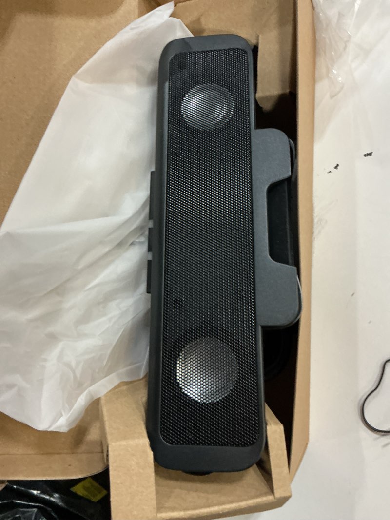 Condition photo showing Good Condition for Cyber Acoustics USB Speaker Bar (CA-2890) – Stereo USB Powered Speaker, Easily Clamps to Monitor, Convenient Controls