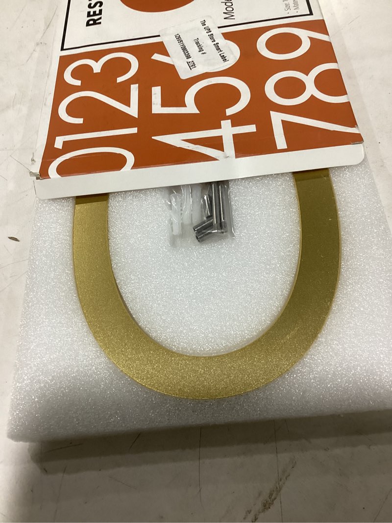 Condition photo showing Good Condition for 10 inch house numbers for outside modern gold,metal house numbers for outside large floating, large address numbers for house outdoor floating flush mount aluminum home address numbers 0