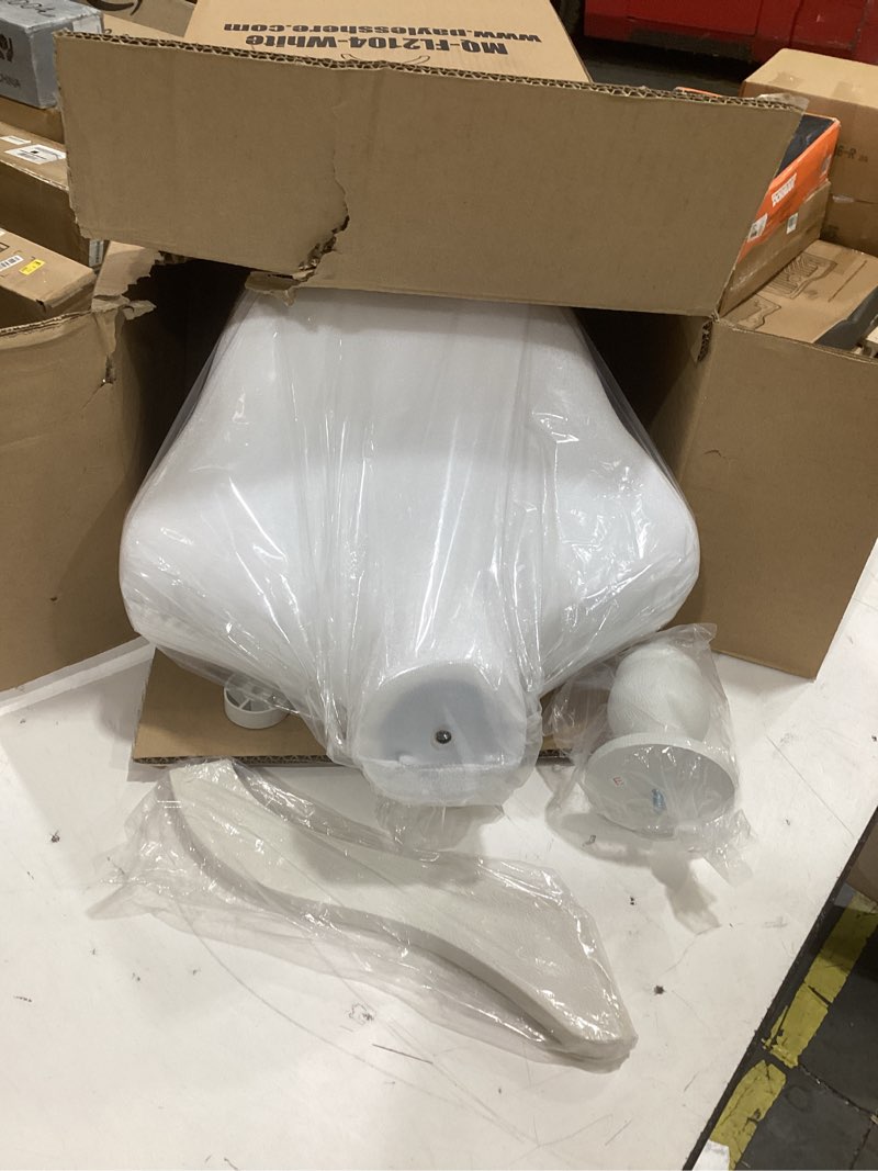 Condition photo showing As Is for mannequin dress form female dress model torso display mannequin body 50-63 inch height adjustable tripod stand (white, 50-63 inches) white 50-63 inches