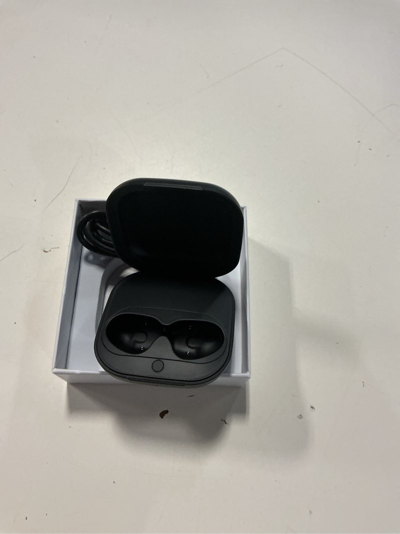 Condition photo showing Good Condition for charging case replacement for fit pro – wireless charger case with bluetooth pairing button, 700mah battery, earbuds not included beats fit pro black