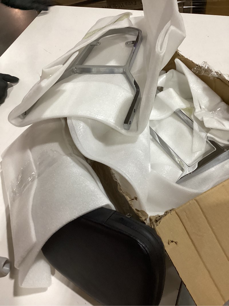 Condition photo showing As Is for motorcycle detachable sissy bar passenger backrest with cushion pad fit for harley softail fat boy flfbs 2018-2023 breakout fxsb 2013-2023 22 inch (chrome)