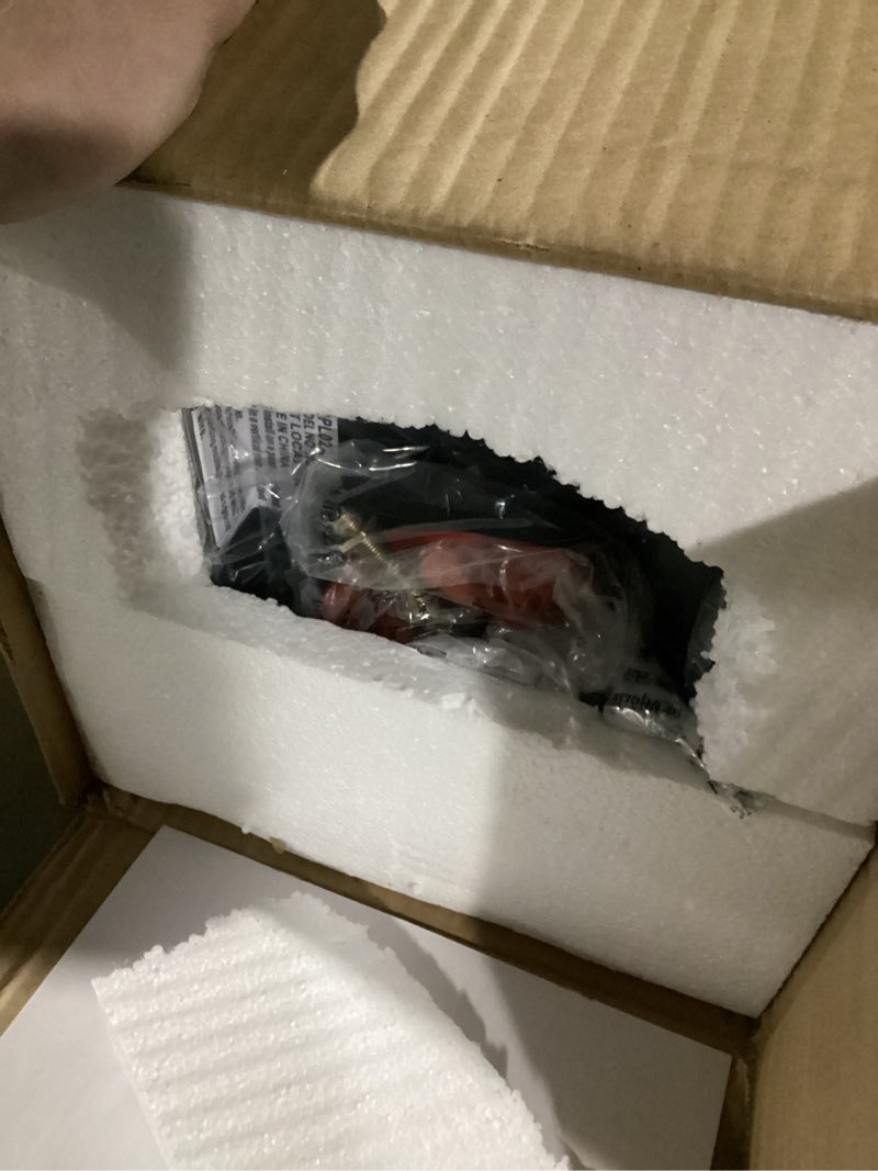 Condition photo showing New/Like New for EDISHINE Large Size Dusk to Dawn Outdoor Post Light, 21.9'' H 120V Pole Light Fixture with Pier Mount Base, Waterproof Exterior Lamp Post Lantern Head for Yard, Driveway, Fence, Black