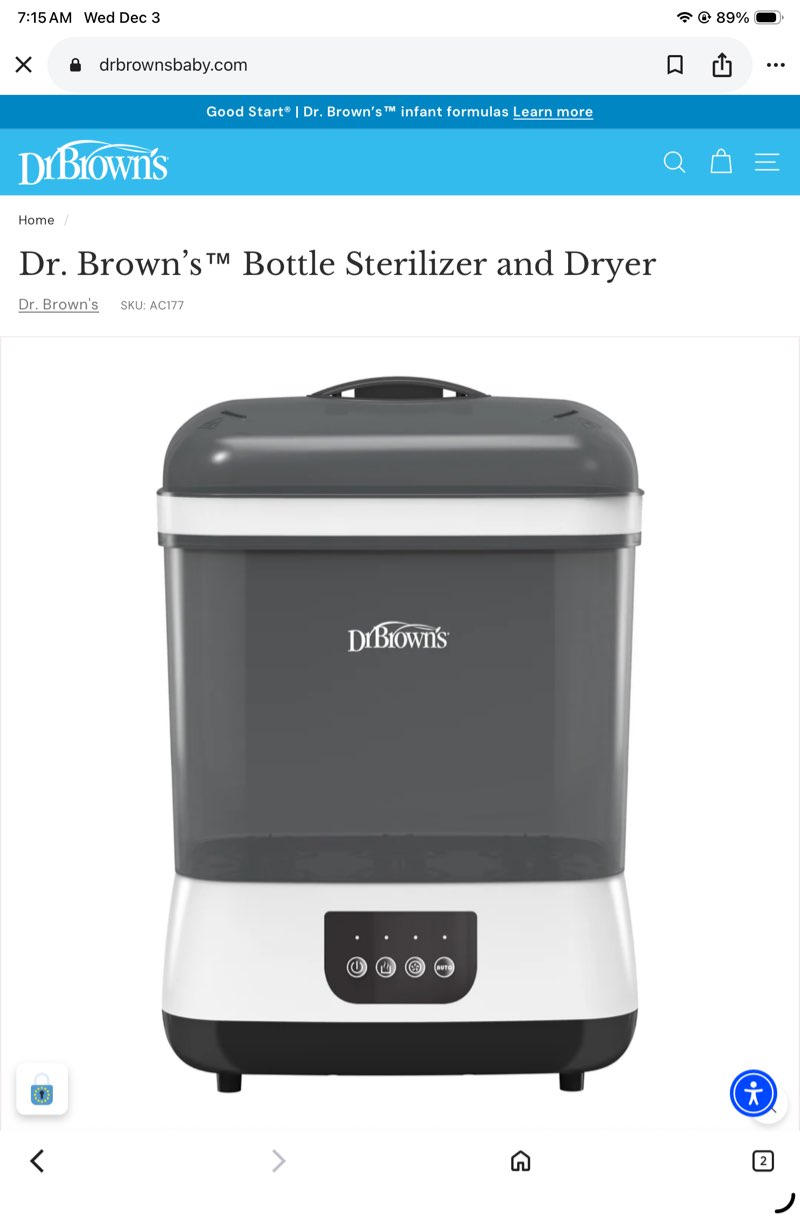 Dr. Brown’s™ Bottle Sterilizer and Dryer