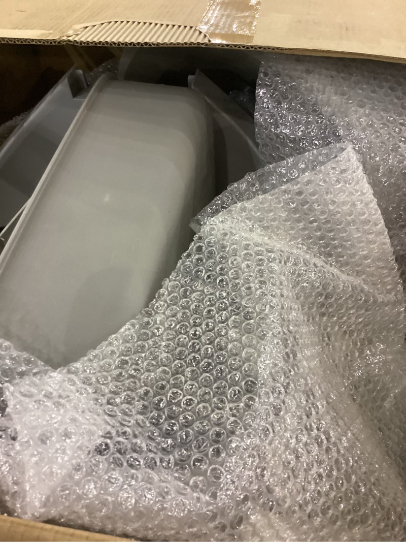 Condition photo showing As Is for Upgraded Automatic Litter Box Self Cleaning, with Raised Step, Open Top Large Capacity for Multiple Cats, Odor Control & Safety Protection & Smart App Control & Health Monitoring & Quiet Operation