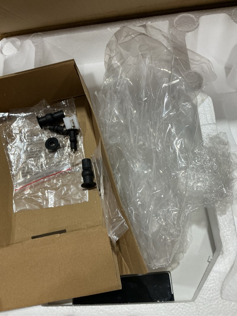 Condition photo showing As Is for wljbidet toilet bidet seat, instant warm water, self-cleaning nozzle, multiple spraying modes, electric heated seat, warm air drying, soft closed lid, display screen, requires electricity, elongated oval