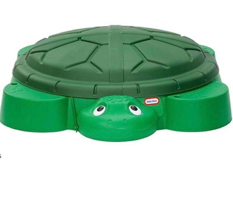 little tikes turtle sandbox, for boys and girls ages 1-6 years