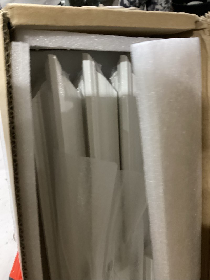 Condition photo showing New/Like New for art3d pre-cut wall molding set of 6 pcs, ready-to-assemble wainscoting panels for interior wall décor living room bedroom accent wall - installed with glue, 3 top 3 bottom white: style 2