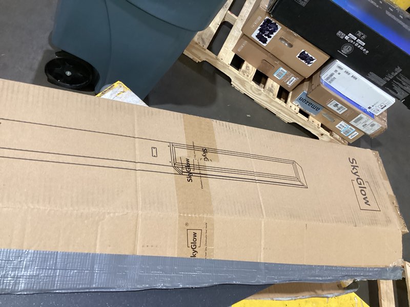 Condition photo showing As Is for incomplete * only bottom *skyglow 71\" lamp post light, 12v low voltage aluminum led ip55 waterproof outdoor modern landscape bollard lights, curb appeal for lawn garden pathway path patio courtyard driveway decoration
