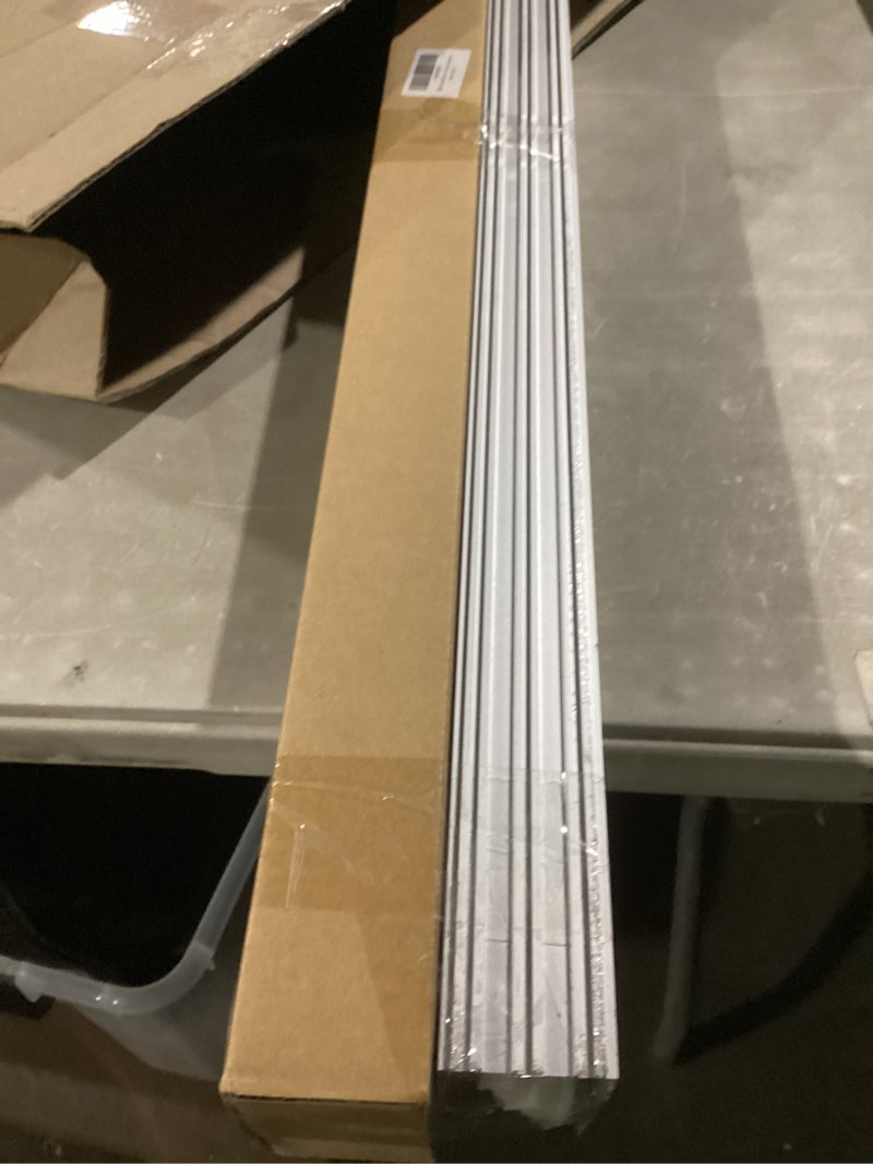 Condition photo showing As Is for aluminum door draft stoppers - 39' weather stripping seal for exterior & interior doors silver