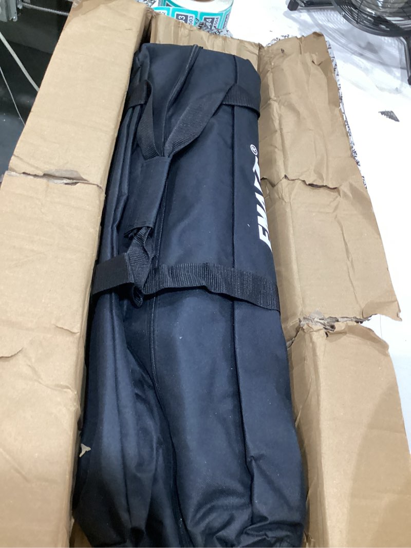 Condition photo showing Good Condition for emart portable photography backdrop stand kit 8.5 x 10 ft with 10 x 12 ft white backdrop, adjustable background support system for photo video studio, photoshoot, party, live game, interviews 8.5*10ft stand/10*12ft backdrop white