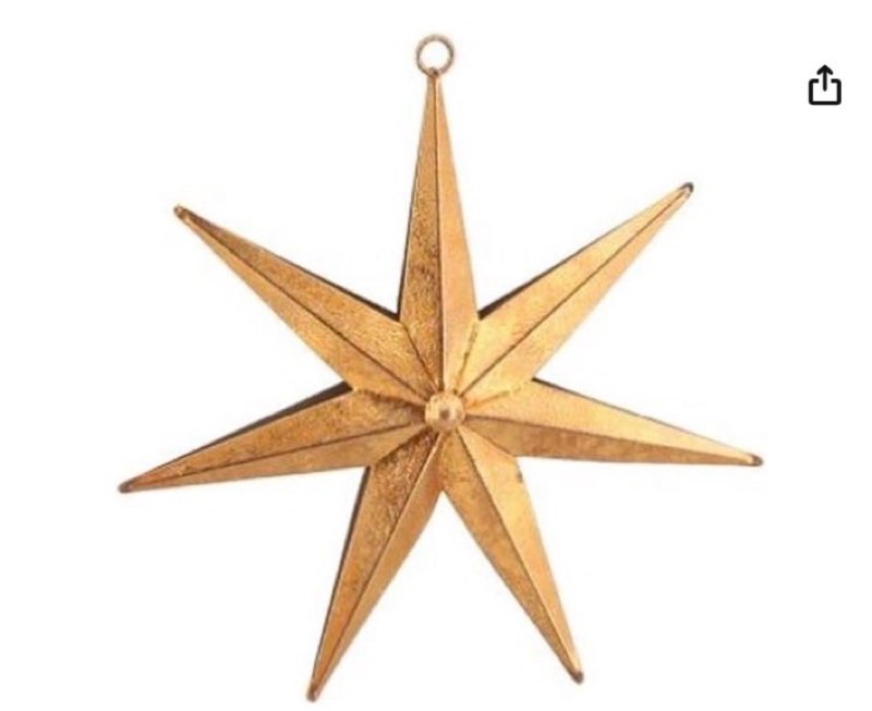 Regency International 12.5" Metal Star of Bethlehem, Copper