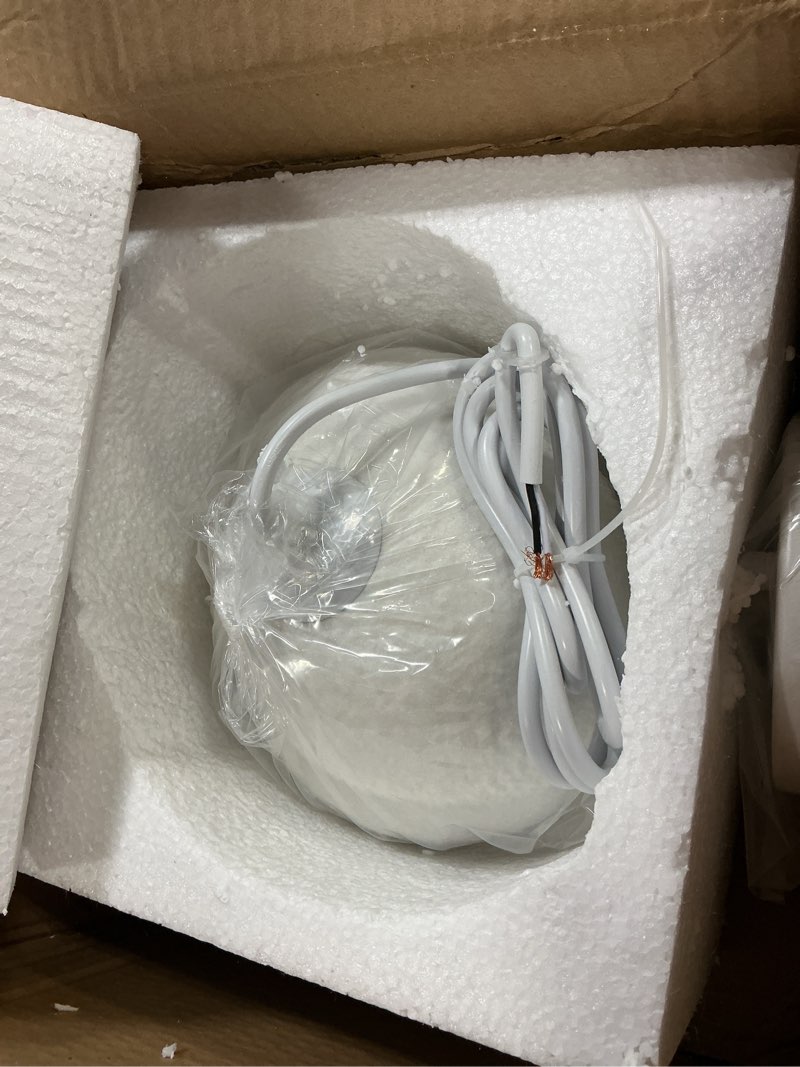 Condition photo showing New/Like New for 7.87 inch wabi sabi pendant light modern japanese ceiling fixture for dining room kitchen island hallway, white e26 base hanging lamp (20cm/7.87in)