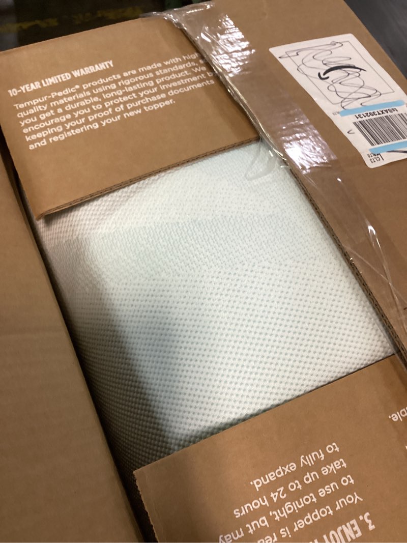 Condition photo showing As Is for Tempur-Pedic TEMPUR-Adapt + Cooling 3-Inch Twin Mattress Topper Medium Luxury Premium Foam, Washable Cover, Medium Cooling Topper,white Twin 3" + Cooling