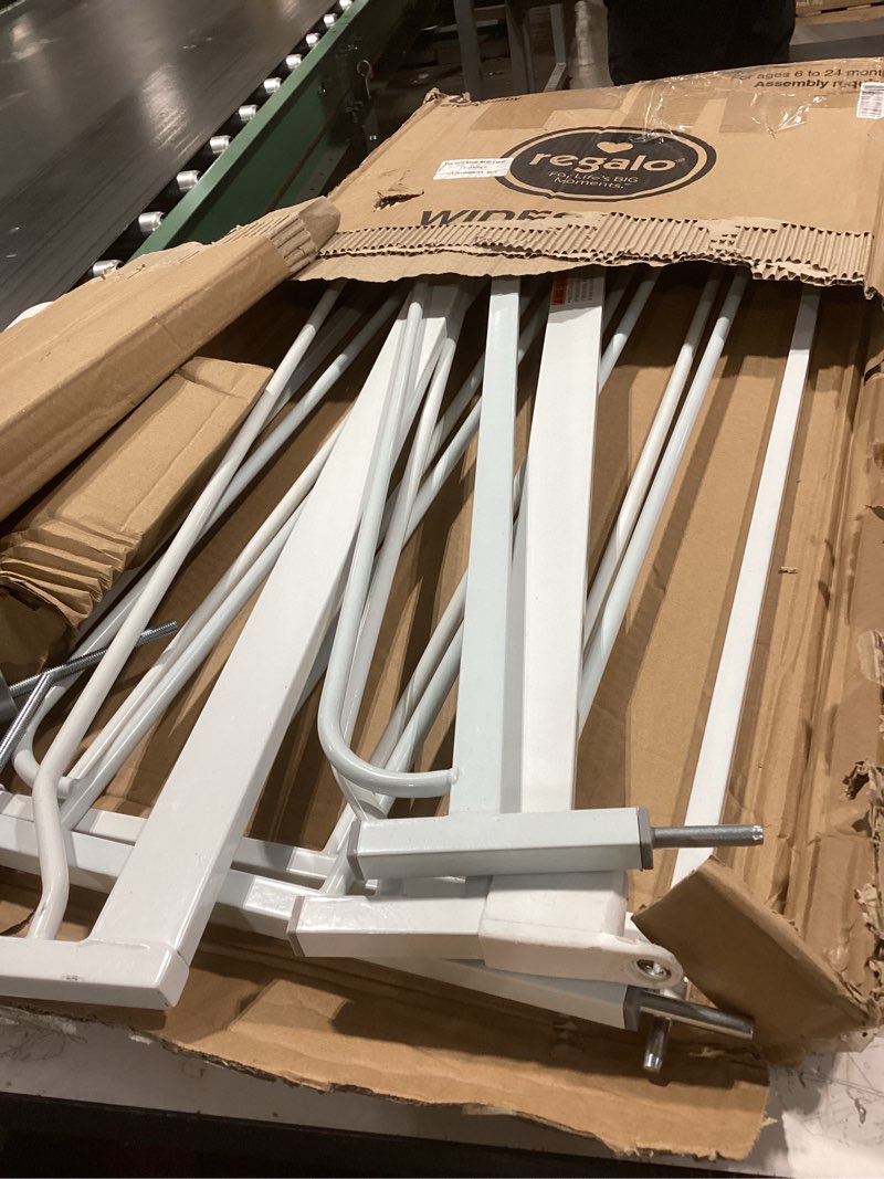 Condition photo showing Good Condition for Regalo Extra Tall Wide Span Metal Walk Through Baby Gate