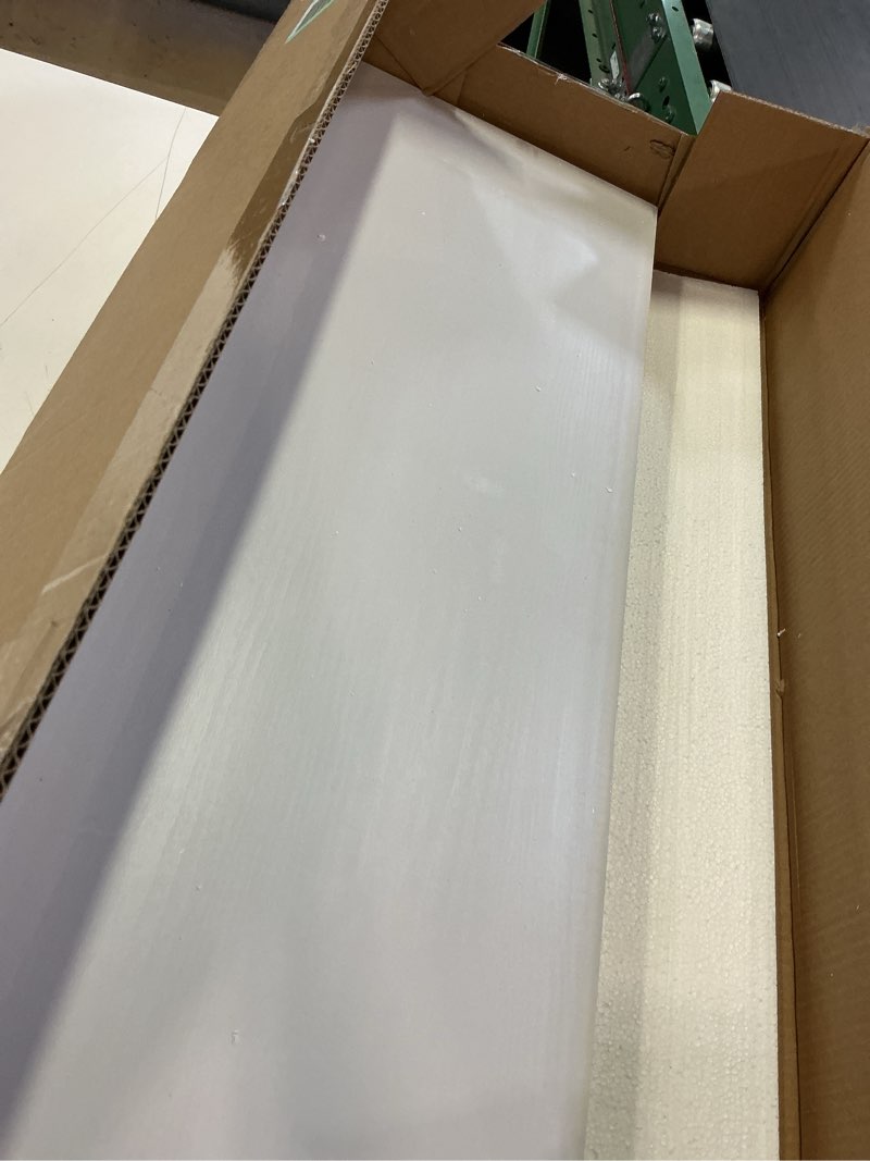 Condition photo showing Good Condition for vivelove 30x12 inch floating shelves for wall, 12 deep shelves for room wall mounted, 2\" thick floating shelf for living room bedroom bathroom kitchen laundry room, set of 1 white white 30”wx12”dx2”h,set of 1