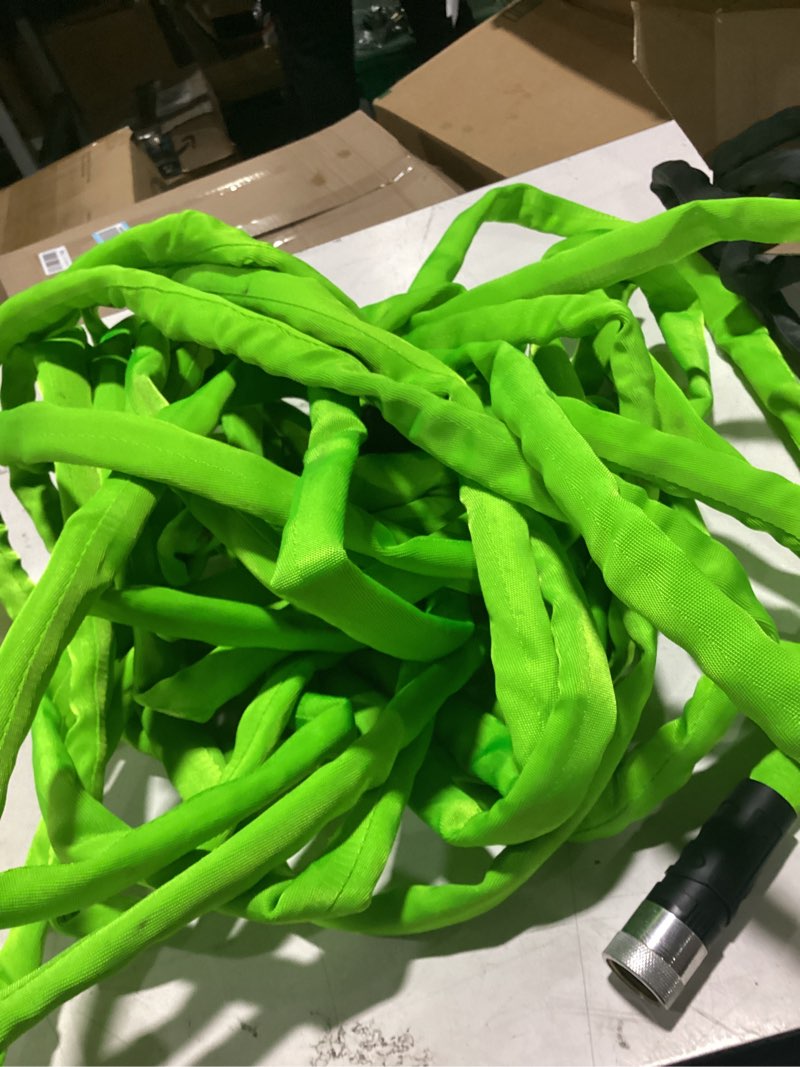 Condition photo showing As Is for zero-g pro teknor apex 3/4-in x 75-ft contractor-duty kink free woven green coiled hose